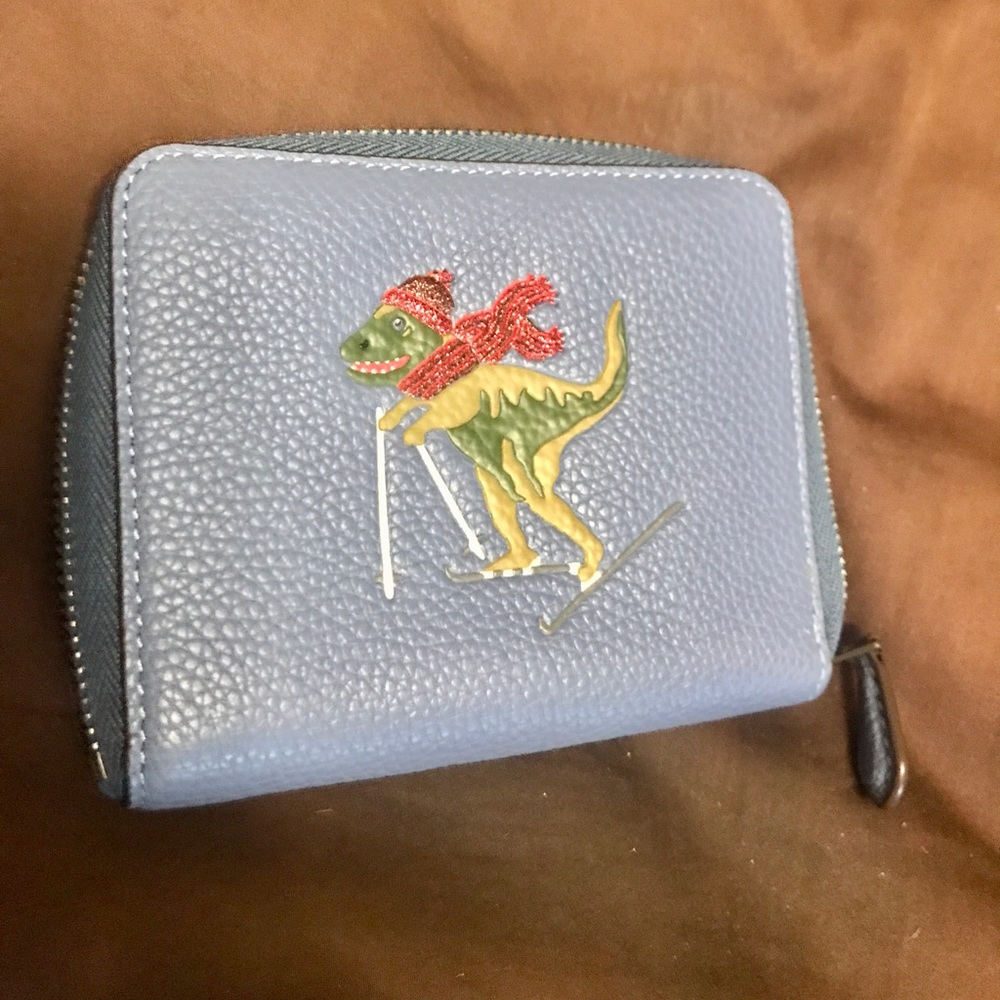 Coach Holiday Rexy Dinosaur Billfold Wallet